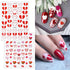 Valentine's Day Nail Stickers Decals Cute Heart Nail Art Decals 3D Self-Adhesive Nail Stickers Heart Strawberry Bow Flower Nail Designs Nail Decal...