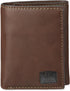 Levi's Men's Trifold Wallet-Sleek and Slim Includes Id Window and Credit Card Holder, Brown Stitch, One Size...