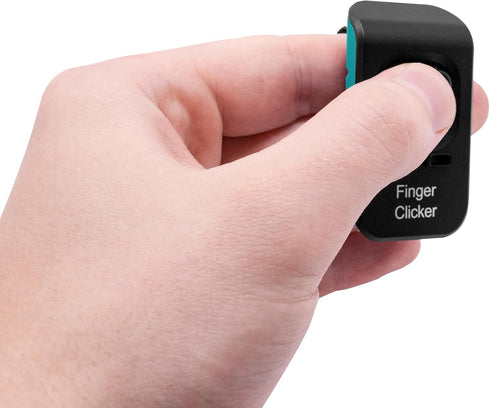 Educator Dog Training Finger Clicker with Audible Sound for Positive Reinforcement, Behavior and Obedience Pet Trainer, Teal...