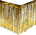 2 Pack Metallic Foil Fringe Table Skirt Tinsel Party Table Skirt Banner for Parade Floats Mardi Gras Party Decoration?L108 inH 29in? (Gold, 2pack)...