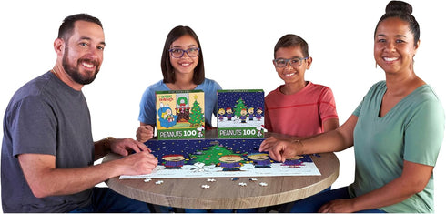 RoseArt - Peanuts - Christmas Caroling - 100 Piece Jigsaw Puzzle for Kids and Adults...