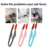 3PCS Pet Tear Marks Brush, Pet Tear Marks Brush Cat Dog Eye Excrement Brush, Soft Washable Pet Combing Brush with Handle, Tear Comb Tear Stain Rem...