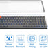 Geekria 90%-96% Keyboard Dust Cover, Clear Acrylic Keypads Cover for 100 Keys Computer Mechanical Wireless Keyboard, Compatible with Keychron K4 W...