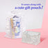 TISHAA Business Card Holder Stand - Bling Name Cards Office Desk Desktop Table Top Organizer Luxury Display Pocket Case Accessories White Crystal ...