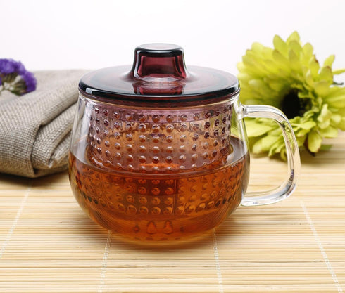 KINTO 22914 UNITEA Unimag, 11.8 fl oz (350 ml), Wine Red, Heat Resistant Glass...