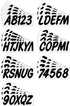 Hardline Products Series 400 Factory Matched 3-Inch Boat & PWC Registration Number Kit, Solid Black - BLK400EC...