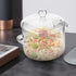 Clear Glass Pot Glass Saucepan with Cover and Handles Clear Cooking Pot Simmer Pot Pan Glass Cookware for Pasta Noodle Soup Milk 1500ml Glass Sauc...