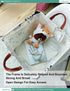 FANKANG Square Nursery Hamper Storage Bins Canvas Laundry Basket Foldable with Waterproof PE Coating Storage Baskets Gift Baskets for Children, Of...