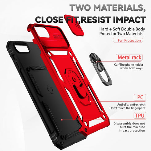 SunStory for iPhone 8/7/6 Plus Case with HD Screen Protector & Slide Camera Cover & Kickstand,iPhone 7 Plus Phone Case, iPhone 8 Plus Phone Case [...