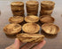 Tubibu Olive Wood Mini Bowls Set of 6 Handmade Bowls, Handcrafted Wooden Mini Bowls...