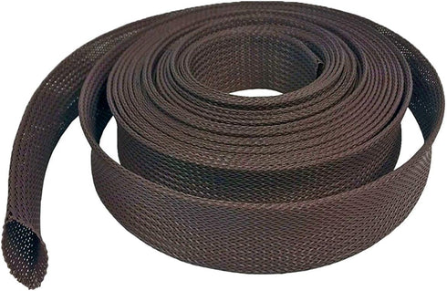 Electriduct 1/4" Chewing Resistant Braided Sleeving Repulsive Hose Wire Mesh Cable Protection Flexible Expandable Wrap - 25 Feet...