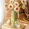 Moden Trapezoid Glass Vase with Gold Mouth for Centerpieces Home Wedding Decoration (1, Small 4.7" x 8.7")...