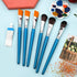6pcs Mop Brush for Acrylic Painting, 1 Inch Oval Blending Paint Brushes for Acrylic Painting, Paint Brushes with Wooden Handle for Acrylic Paint, ...