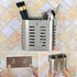 Fdit Household Wall Mount Utensil Drying Racks,Cooking Utensil Holder Flatware Hanging Organizer Drying Racks with Hollow Design for Spoons Knives...