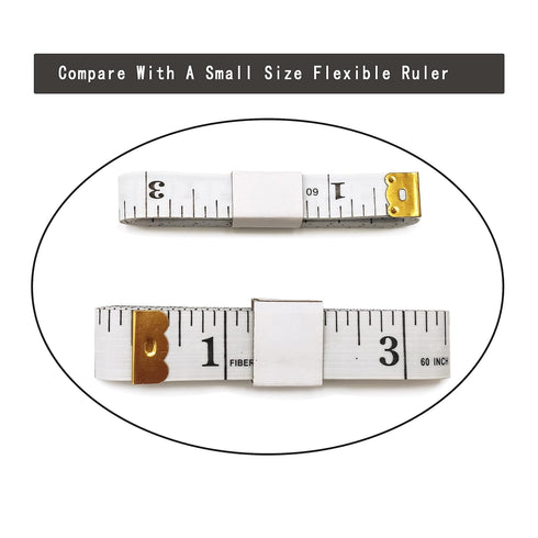 6 Pack Soft Measuring Tape for Body,Double Scale Fabric Craft Tape Measure Sewing Tailor Cloth Flexible Ruler for Weight Loss 60 inch/150cm,White...
