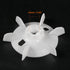 uxcell Motor Fan Blade 155mmx24mm Round Shape Bore White Engineering Plastic with 6 Vanes...