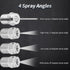 MroMax Pressure Washer Nozzle, 1/4NPT Thread 304 Stainless Steel Spray Tip, 2Pcs (0 Degree, 1.2mm Orifice Diameter) Silver Tone...