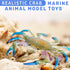 2Pcs Crab Toys for Babies - Realistic Sea Creature Toys Educational Model Ocean Animals Toys Crab Toy Bath - Plastic Crawling Crab Baby Toy Ocean ...