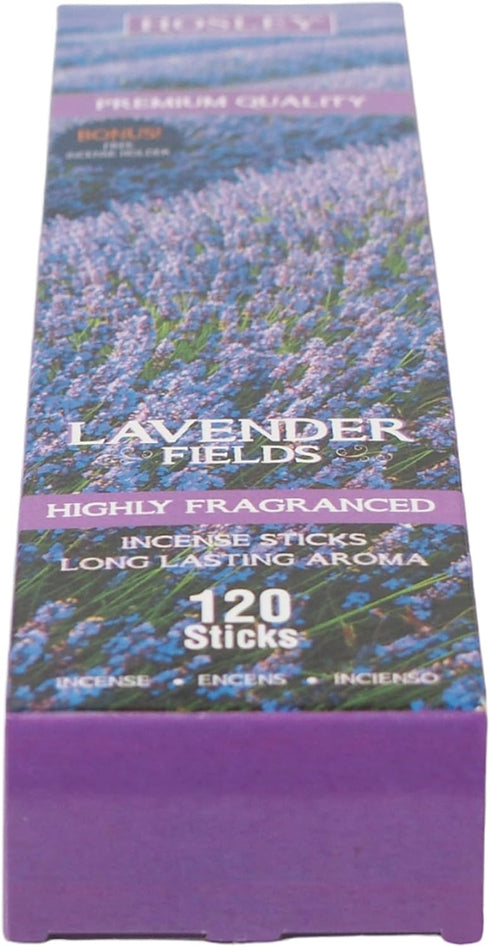 Hosley® Elevate Your Senses with a 120-Pack of Lavender Fragrance Incense Sticks - Premium Aromatherapy for Relaxation and Meditation Long-Lasting...