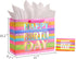 13" Large Birthday Gift Bag with Tissue Paper and Greeting Card – Colorful Gift Bag for Kids, Women, or Mom’s Birthday...
