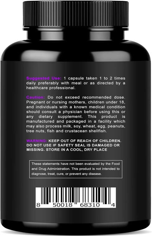 Magnesium Citrate & Oxide 500mg Complex Supplement - High Absorption Maximum Strength - Helps Support Bone Density and Strength, Muscles, Energy a...