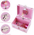 Musical Jewelry Box with Spinning Figurines Music Box Jewel Storage Case Best Gift Toys for Girls (Light Pink Ballerina)...