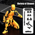 5PCS Lucky 13 Action Figures, T13 Action Figure Articulated Dummy 3D Printed Titan 13 Robot Multi-Jointed Movable Desktop Decoration for Game Love...
