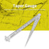 Taper Gap Gauge TOPINCN Stainless Steel Depth Ruler Hole Inspection Tool Dimensional Measurement...