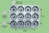 Fox Run Non-Stick Mini Donut Pan, 12-Cavity Donut Mold, Makes 2" Bite Sized Donuts...