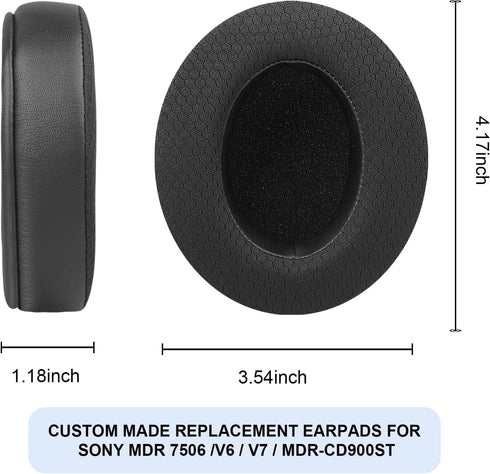GVOEARS Replacement Ear Pads for Sony MDR 7506, Mesh Material Earpad Cushions for Sony MDR V6 / MDR V7 / MDR-CD900ST Headphones with Noise Isolati...