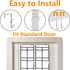 Narrow Over The Door Shoe Organizer, 12 Large Mesh Pockets Hanging Shoe Organizer for Closet Organizers and Storage, White, 2 Pack...