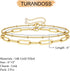Dainty Gold Bracelets for Women, 14K Gold Plated Adjustable Layered Bracelet Cute Evil Eye Oval Chain Pearl Bar Turtle Gold Bracelets for Women Je...