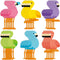 Junkin 60 Pieces Mini Classroom Bulletin Board Summer Cutouts Coffee Cup Sunglasses Flamingo Classroom Cutouts Decorations for School Office Wall ...
