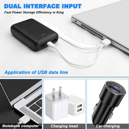 Portable Charger Power Bank Apply for Heated Vest with USB DC Input Port, Portable Battery for Mobile Phone (5.0v 2.0A 10000mAh Power Bank)...
