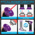 Sondiko Butane Torch with Fuel Gauge S907, Refillable Soldering Torch Lighter with Adjustable Flame for Welding, Resin Art, Industrial, Purple & B...