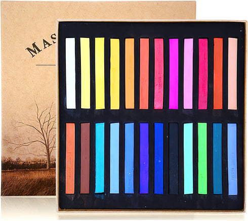 YYMIYU Neutral Color Chalk Pastels for Professional Artist 24 Colour...