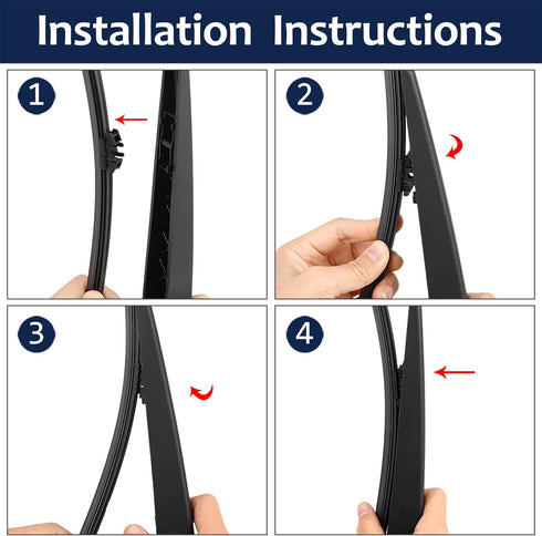 X AUTOHAUX Rear Windshield Wiper Blade Arm Set for Volvo XC90 II 17-18...