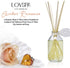 LOVSPA Reed Diffuser Set, Amber Romance Scented Oil Diffuser with Sticks, Home Fragrance Accessories for Bathroom Shelf Decor, Aroma Diffusers for...