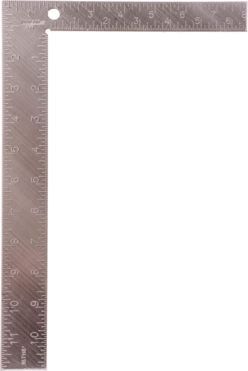 Johnson Level & Tool 430 Steel Carpenter Square, 8" x 12", Silver, 1 Square...