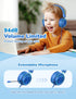 iClever HS21 Kids Headphones with Microphone for Virtual School- Rotatable Extendable Mic - 94 dB Volume-Safe Headphones for Kids, Wired Foldable ...