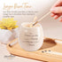 Pavilion - 8 Oz Candle Holder - Cream Beige Ceramic Candle Vessel with 100% Soy Wax, Tranquility Scent When Someone You Love Becomes A Memory Reme...