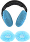Tvoip 100Pcs Blue Non-Woven Sanitary Headphone Ear Cover, Disposable Super Stretch Covers Washable, for Most On Ear Headphones Earpads (9cm / 3.54...