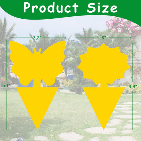 Fruit-Fly Sticky-Trap 26pc Mosquito-Repellent Insect Killer Outdoor Indoor Sticky Bug-Catcher for Wasp Mosquito Ant Gnat Fungus Gnat Roach Whitefl...