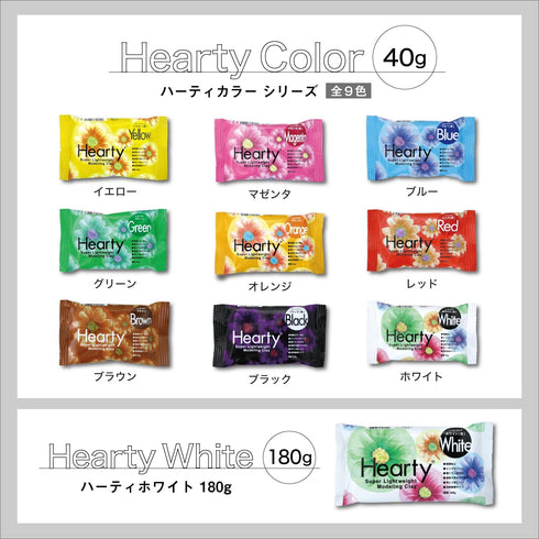 Hearty Super Light Weight Modeling Clay 180g Color White (Japan Import)...