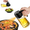 16oz Oil Sprayer for Cooking - 2 in 1 Spray & Pour Olive Oil Dispenser - 470ml Glass Spray Oil Bottle - Kitchen Gadgets...
