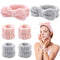 6 Pack Spa Headband and Wrist Washband Set Spa Headband for Washing Face Facial Headband Makeup Headband Face Washing Wristbands Skincare Headband...