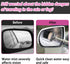 Side Mirror Squeegee, 2 PCS Car Mirror Squeegee, Retractable Car Rearview Mirror Wiper for All Vehicles, Universal Automotive Accessories(Black/Pi...