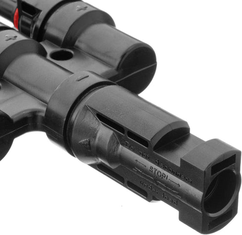 Spartan Power T Branch 3 to 1 Connector Parallel Solar Panel Cable Connectors MFFF + MMMF...