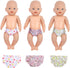 3 Pcs Baby Doll Diapers Doll Underwear for 14-18 Inch Baby Dolls, Suitable for Baby Girls Dolls...