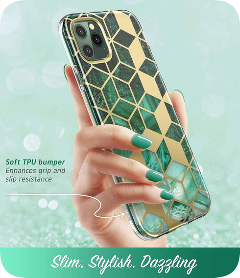 i-Blason Cosmo Series Case for iPhone 11 Pro Max 2019 Release, Slim Full-Body Stylish Protective Case with Built-in Screen Protector (Green)...
